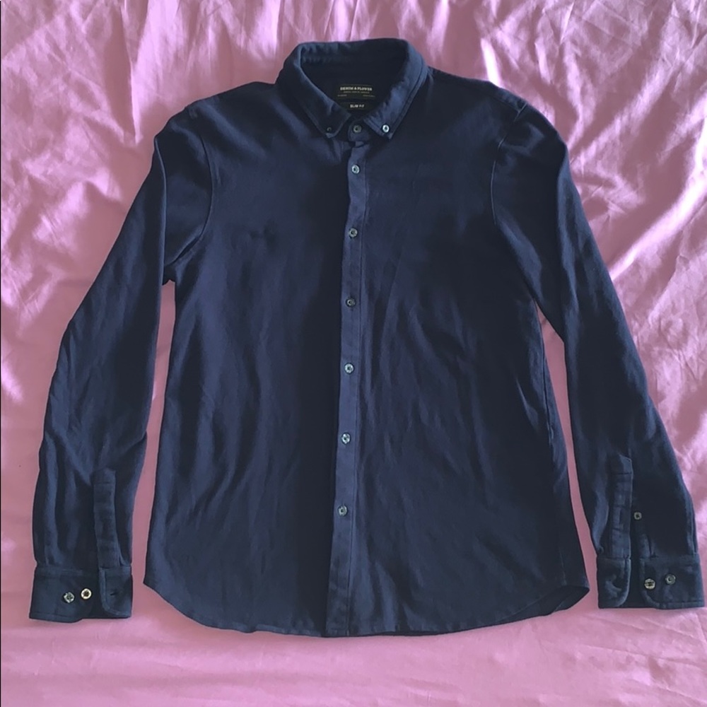 Denim & Flower Slim Fit navy blue XL